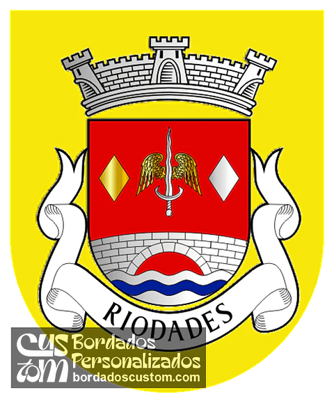 Emblema Bordado Freguesia de Riodades (São João da Pesqueira, Viseu)