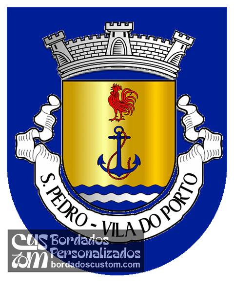 Emblema Bordado Freguesia de São Pedro (Vila do Porto, Açores)