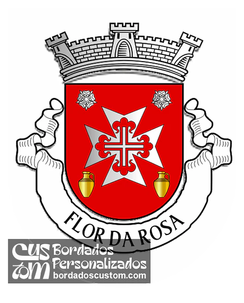 Emblema Bordado Antiga Freguesia de Flor da Rosa (Crato, Portalegre)