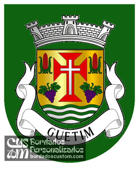 Emblema Bordado Antiga Freguesia de Guetim (Espinho, Aveiro)