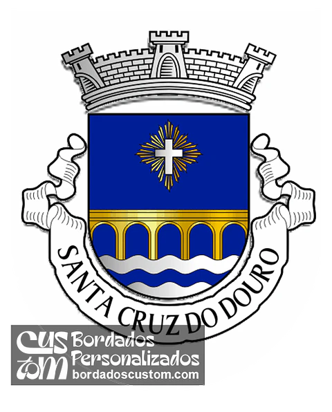 Emblema Bordado Antiga Freguesia de Santa Cruz do Douro (Baião, Porto)