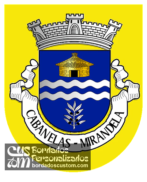 Emblema Bordado Freguesia de Cabanelas (Mirandela, Bragança)