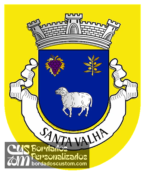Emblema Bordado Freguesia de Santa Valha (Valpaços, Vila Real)