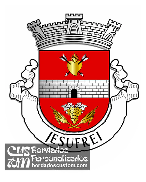 Emblema Bordado Antiga Freguesia de Jesufrei (Vila Nova de Famalicão, Braga)