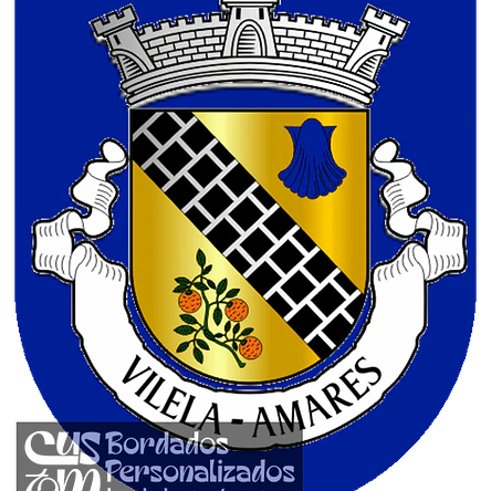 Emblema Bordado Antiga Freguesia de Vilela (Amares, Braga) 1
