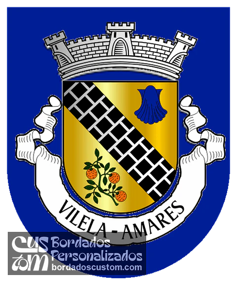 Emblema Bordado Antiga Freguesia de Vilela (Amares, Braga)