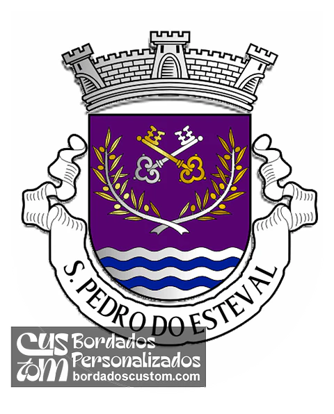 Emblema Bordado Freguesia de São Pedro do Esteval (Penamacor, Castelo Branco)