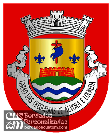 Emblema Bordado Freguesia de Álvora e Loureda (Arcos de Valdevez, Viana do Castelo)