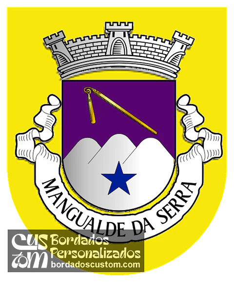 Emblema Bordado Antiga Freguesia de Mangualde da Serra (Gouveia, Guarda)