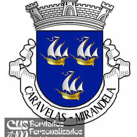 Emblema Bordado Freguesia de Caravelas (Mirandela, Bragança) 1
