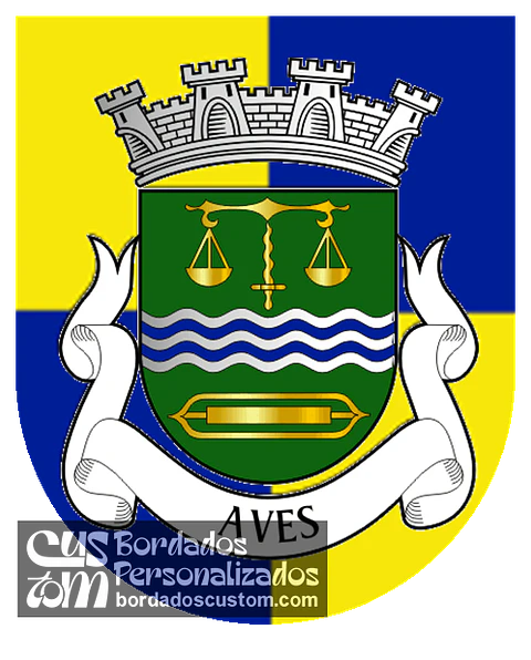 Emblema Bordado Freguesia de Aves (Santo Tirso, Porto)
