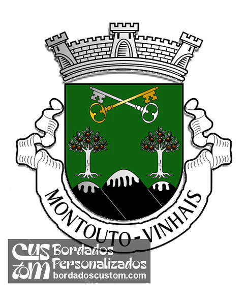Emblema Bordado Antiga Freguesia de Montouto (Vinhais, Bragança)