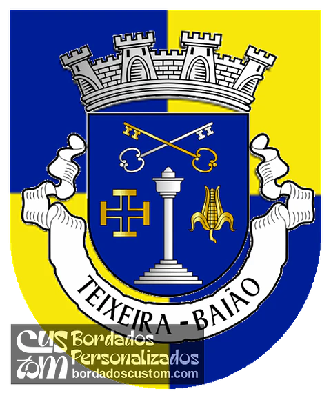 Emblema Bordado Antiga Freguesia de Teixeira (Baião, Porto)