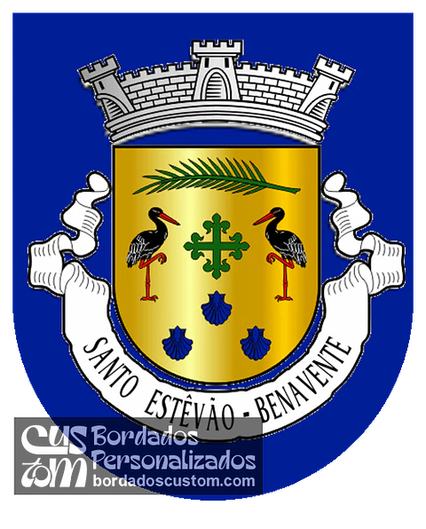 Emblema Bordado Freguesia de Santo Estêvão (Benavente, Santarém)