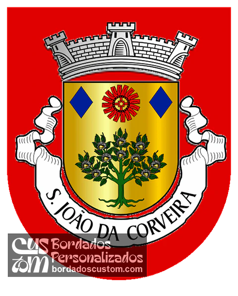 Emblema Bordado Freguesia de São João da Corveira (Valpaços, Vila Real)
