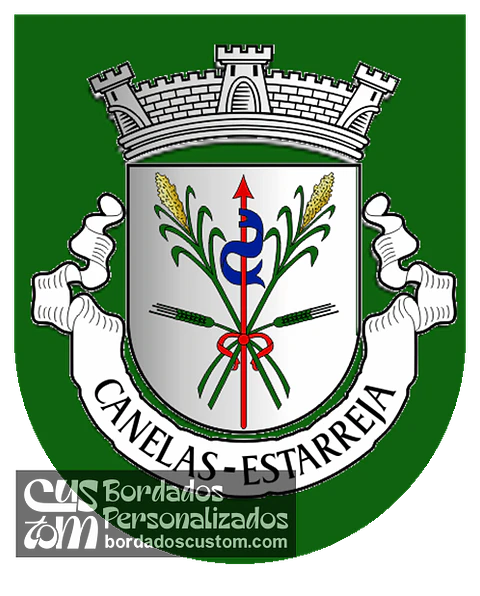 Emblema Bordado Antiga Freguesia de Canelas (Estarreja, Aveiro)