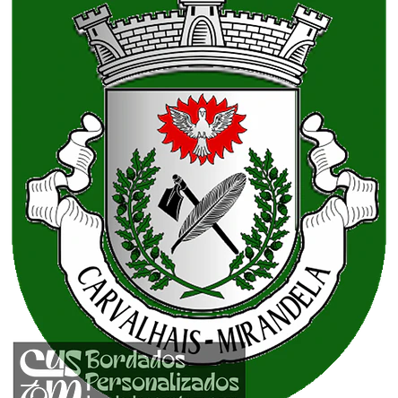 Emblema Bordado Freguesia de Carvalhais (Mirandela, Bragança) 1