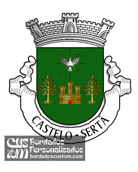 Emblema Bordado Freguesia de Castelo (Sertã, Castelo Branco)
