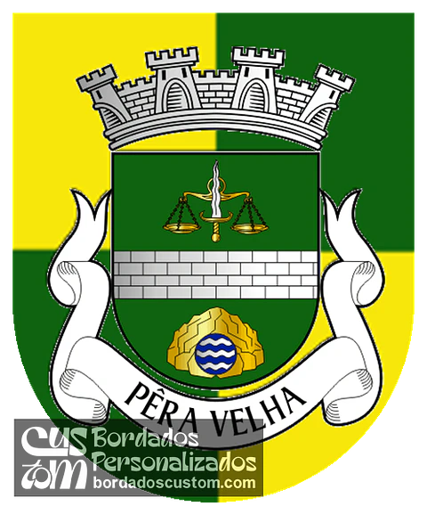Emblema Bordado Antiga Freguesia de Pêra Velha (Moimenta da Beira, Viseu)