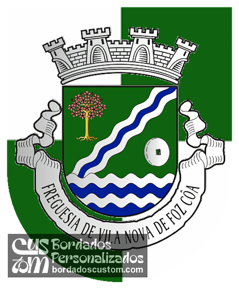 Emblema Bordado Freguesia de Vila Nova de Foz Côa (Vila Nova de Foz Côa, Guarda)