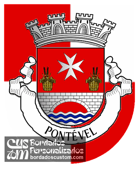 Emblema Bordado Freguesia de Pontével (Cartaxo, Santarém)