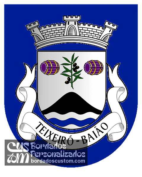 Emblema Bordado Antiga Freguesia de Teixeiró (Baião, Porto)
