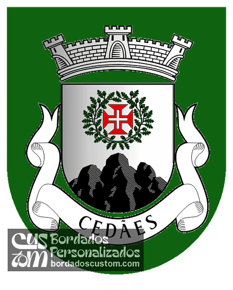 Emblema Bordado Freguesia de Cedães (Mirandela, Bragança)