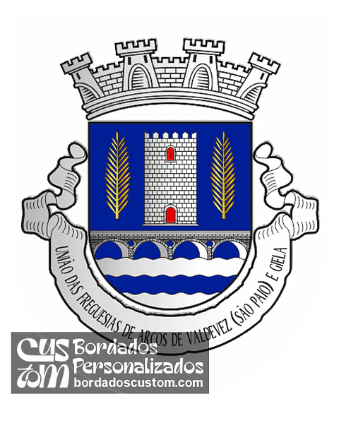 Emblema Bordado Freguesia de Arcos de Valdevez (São Paio) e Giela (Arcos de Valdevez, Viana do Castelo)