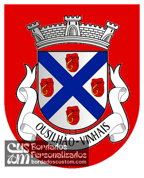 Emblema Bordado Antiga Freguesia de Ousilhão (Vinhais, Bragança)