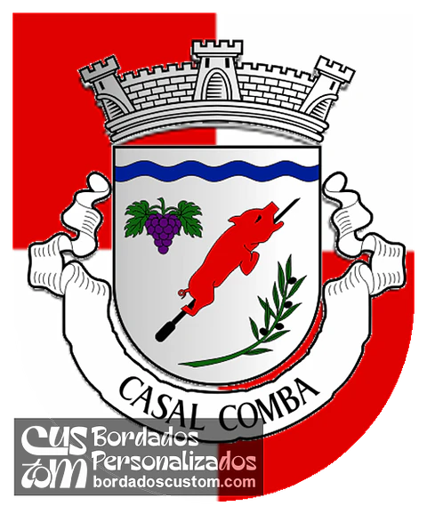 Emblema Bordado Freguesia de Casal Comba (Mealhada, Aveiro)