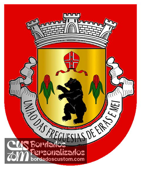 Emblema Bordado Freguesia de Eiras e Mei (Arcos de Valdevez, Viana do Castelo)