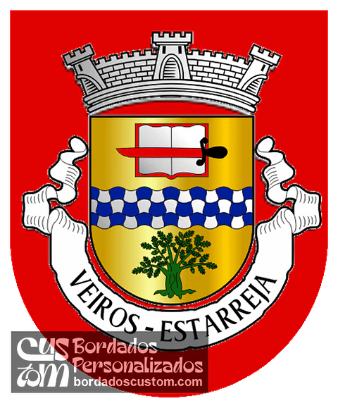 Emblema Bordado Antiga Freguesia de Veiros (Estarreja, Aveiro)
