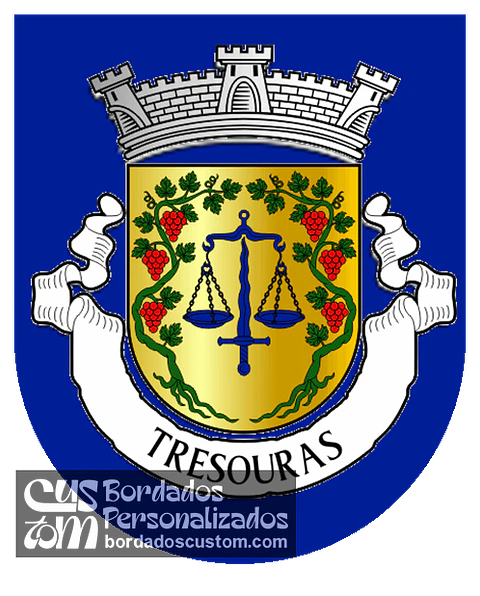 Emblema Bordado Antiga Freguesia de Tresouras (Baião, Porto)