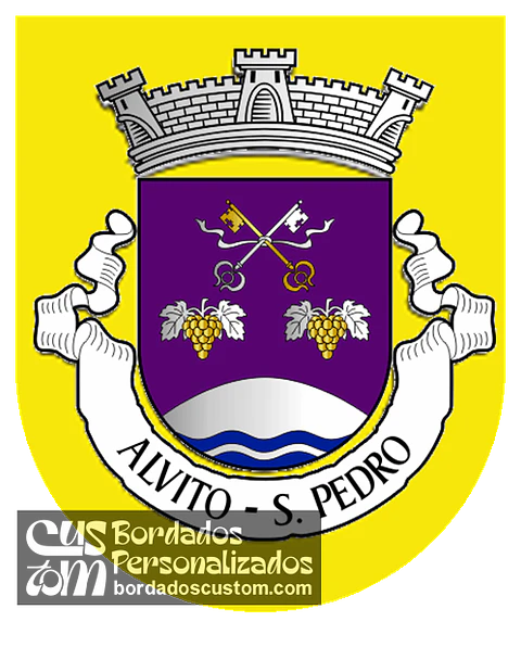 Emblema Bordado Antiga Freguesia de Alvito (São Pedro) (Barcelos, Braga)