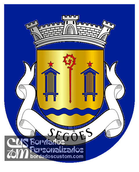 Emblema Bordado Antiga Freguesia de Segões (Moimenta da Beira, Viseu)