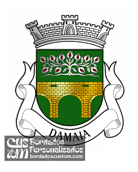 Emblema Bordado Antiga Freguesia de Damaia (Amadora, Lisboa)