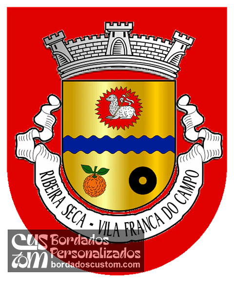 Emblema Bordado Freguesia de Ribeira Seca (Vila Franca do Campo, Açores)