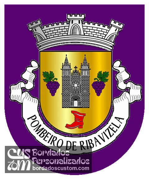 Emblema Bordado Freguesia de Pombeiro de Ribavizela (Felgueiras, Porto)