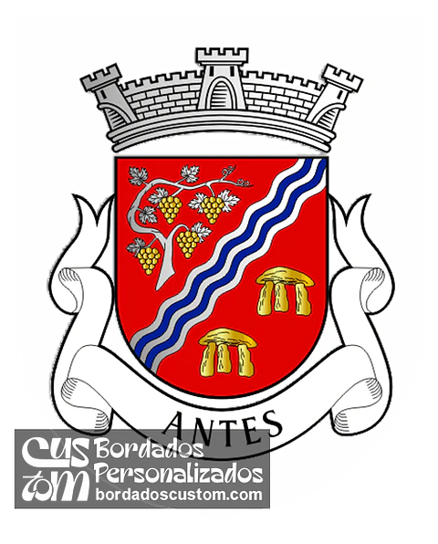 Emblema Bordado Antiga Freguesia de Antes (Mealhada, Aveiro)