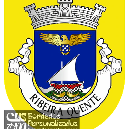 Emblema Bordado Freguesia de Ribeira Quente (Povoação, Açores) 1