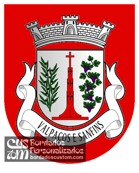 Emblema Bordado Freguesia de Valpaços e Sanfins (Valpaços, Vila Real)