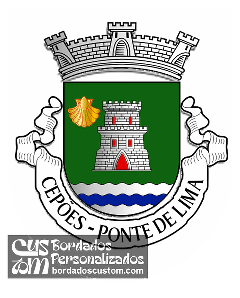 Emblema Bordado Antiga Freguesia de Cepões (Ponte de Lima, Viana do Castelo)