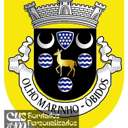 Emblema Bordado Freguesia de Olho Marinho (Óbidos, Leiria) 1