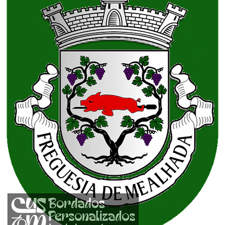 Emblema Bordado Antiga Freguesia de Mealhada (Mealhada, Aveiro) 1