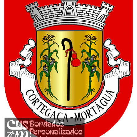 Emblema Bordado Antiga Freguesia de Cortegaça (Mortágua, Viseu) 1