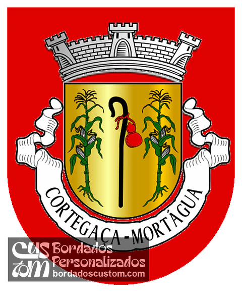Emblema Bordado Antiga Freguesia de Cortegaça (Mortágua, Viseu)