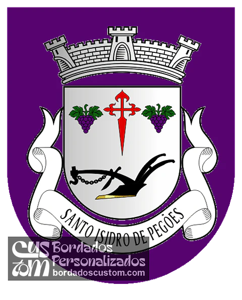 Emblema Bordado Antiga Freguesia de Santo Isidro de Pegões (Montijo, Setúbal)