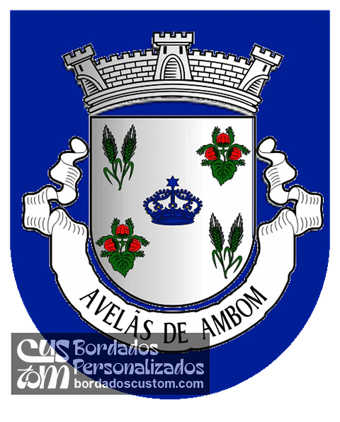 Emblema Bordado Antiga Freguesia de Avelãs de Ambom (Guarda, Guarda)