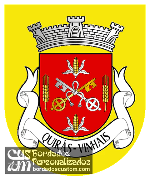 Emblema Bordado Antiga Freguesia de Quirás (Vinhais, Bragança)