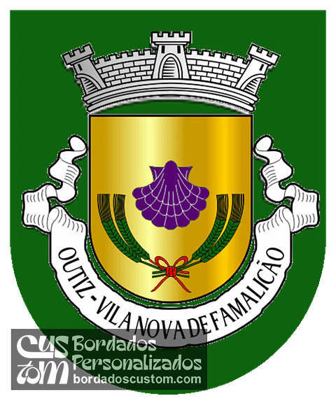 Emblema Bordado Antiga Freguesia de Outiz (Vila Nova de Famalicão, Braga)